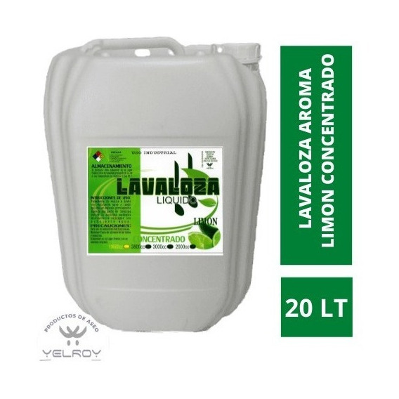 Lavaloza 20 L Limon Concentrado - L a $3040