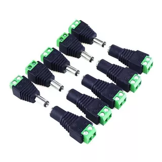 Pack 5 Pares Conector Dc Macho Y Hembra Tecnomati