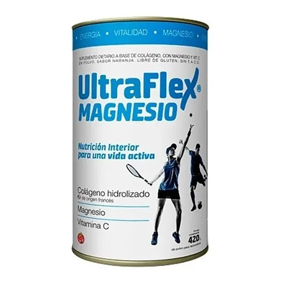 Ultraflex Magnesio Colágeno Hidrolizado En Polvo 420gr