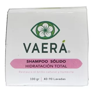  Shampoo Sólido Hidratacion Total, 100 G, 100% Natural