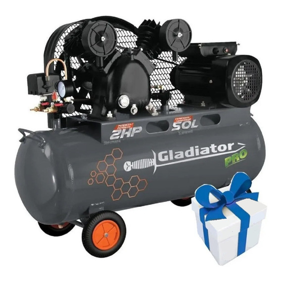 Compresor Gladiator Pro 2hp 50l 8bar Ce750/220/50 - Tyt