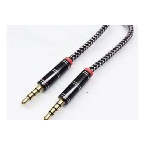 Cable Plug 3.5 Auxiliar 4 Polos Mallado Audio Estereo Sonido