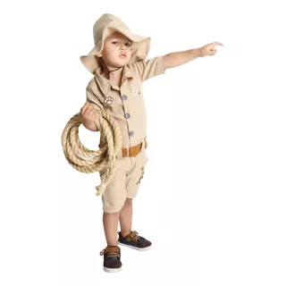 Macacão Infantil Safari Selva Kids Intantil Menino Criança