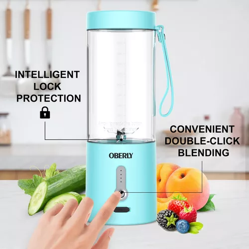 Batidora portátil personal licuadora para jugos smoothie saludables  cargador USB