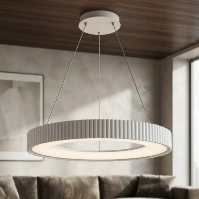 Colgante Led Nova 58w Blanco C/control Dinamico 60 Diam... Blanco
