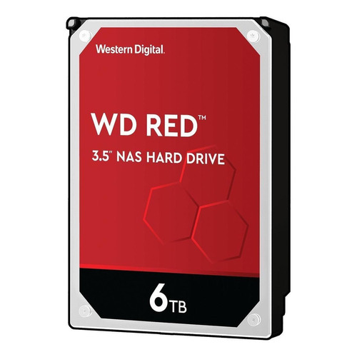 Disco duro interno Western Digital WD Red WD60EFAX 6TB rojo