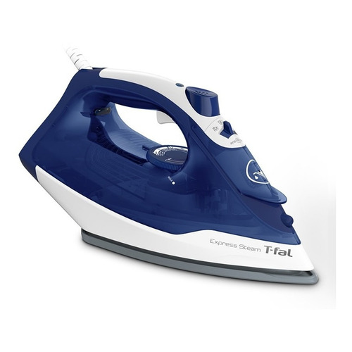 Plancha De Vapor T-fal Express Steam Fv2864 1600 Watts Color Azul marino