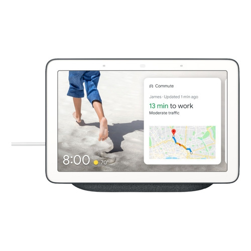 Google Nest Hub con asistente virtual Google Assistant, pantalla integrada de 7" charcoal 110V/220V