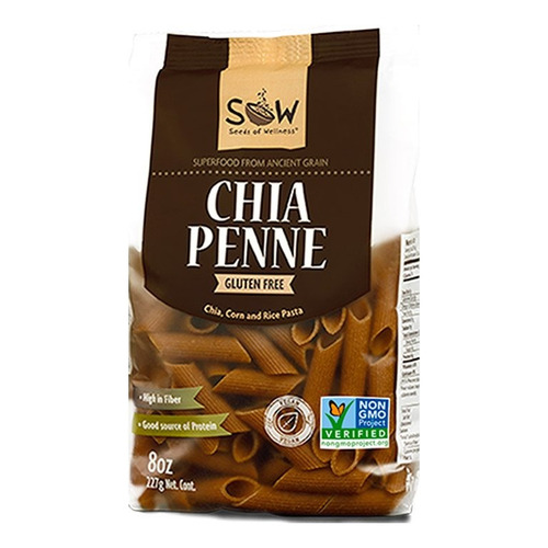 Pasta Chia Penne 250 Gr Sow - Aldea Nativa