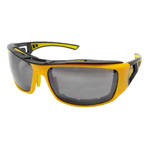 Lentes Wallis Deportivos Armazón Amarillo/negro Micas Humo