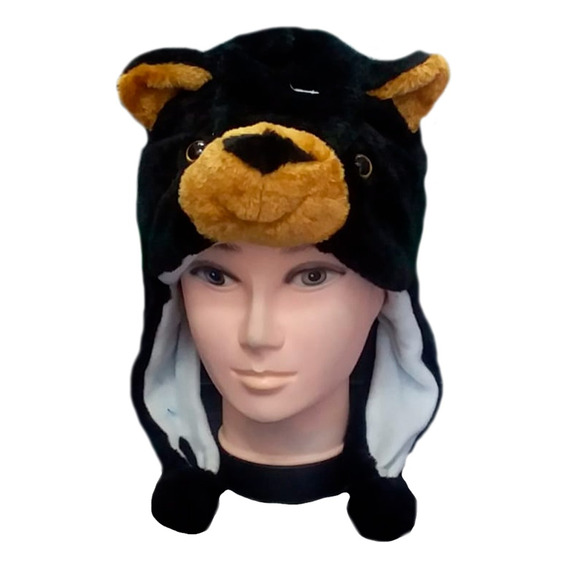 Gorro Con Orejas Felpa  Unisex  Niños Oso 