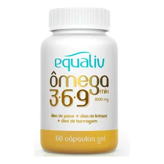 Ômega Mix 3.6.9 1000mg Equaliv Com 60 Caps Sabor Without Flavor