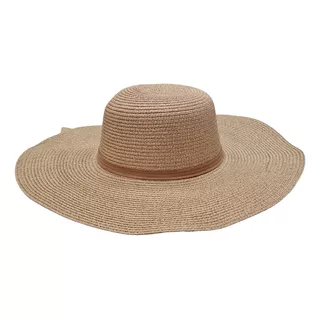 Sombrero Paja Para Sol Mujer Con Ala Ancha Flexible 13piezas