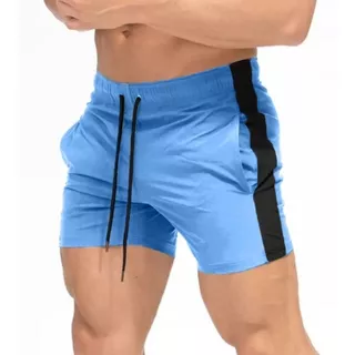 Pantaloneta, Bermuda ,short, Hombre Largo Medio Gym Y Correr
