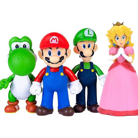 Figura De Princesa Peach De 14 Cm, Serie Super Mario Bros