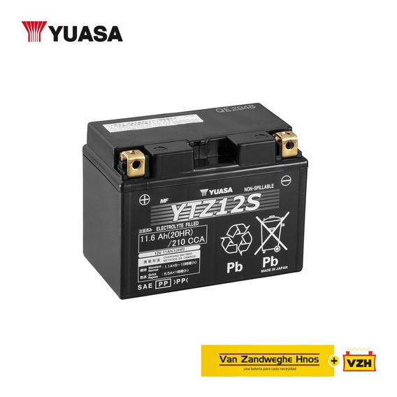 Bateria Moto Yuasa Ytz12s Honda Vfr800 02/12 Made In Japon