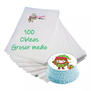 100 Obleas De Arroz Grosor Medio Mediano D Papa Envio Gratis