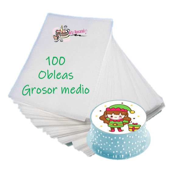 100 Obleas De Arroz Grosor Medio Mediano D Papa Envio Gratis