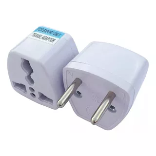 Pack X20 Adaptador Enchufe De Americano A Nacional Y Europeo