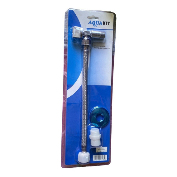 Kit Llave De Paso 1/2 Baño + Flexible De Estanque Mojostore