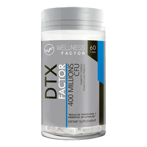 Detox Factor Probióticos & Prebióticos 60 (wellness Factor) Sabor No Aplica