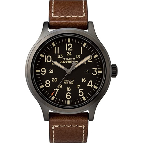 Timex | Reloj Hombre 43 Mm | Tw4b113009j | Original Color de la correa Marrón oscuro Color del bisel Gris oscuro Color del fondo Negro