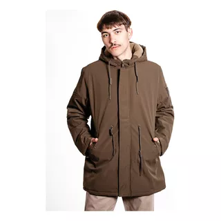 Campera Parka Hombre Importada Microfibra Corderito Dublin