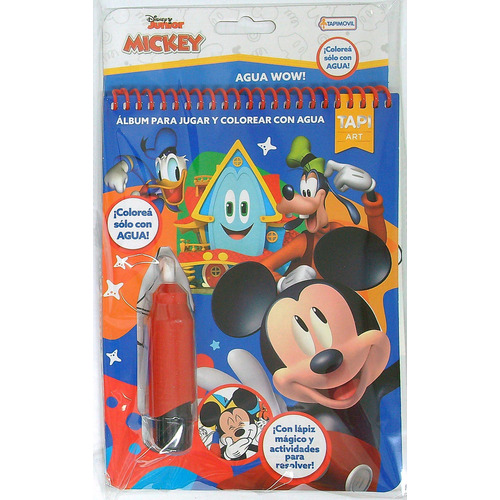 Mickey - Agua Wow - Tapi Art - Incluye Lapiz Magico De Agua, De Disney. Editorial Tapimovil, Tapa Dura En Español, 2022