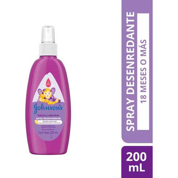 Spray Peinado Para Niños Johnson's® Fuerza Y Vitamina X200ml