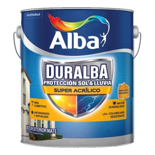 Alba Duralba latex exterior acrilico antialga funguicida 4 l