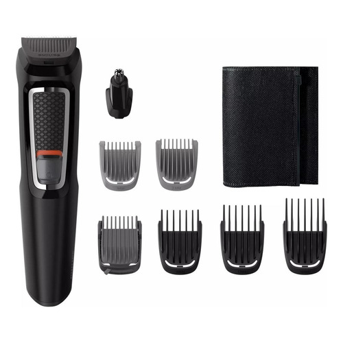 Philips Multigroom Series 3000 Rostro Y Cabello Mg3730/15 Color Negro