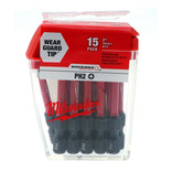 Set De Puntas De Impacto Milwaukee Ph2x2'' 15 Pzs 48-32-5004