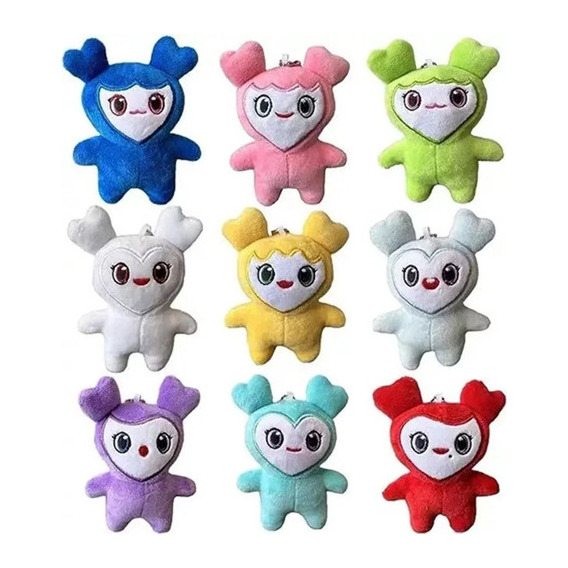 9uds Peluche Llavero Colgante Twice Lovely, K-pop, Corea [u]