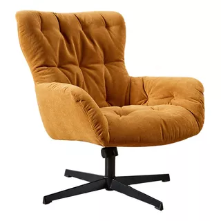 Sillón Neptuno - Lino Naranja Color Naranja Claro