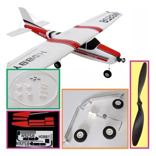 Kit Aero Cessna + Trem Pouso + Decalcs + Linkagem + Helice