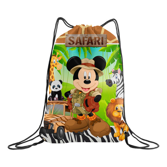 15 Bolsitas Dulcero Personalizado Mickey Safari