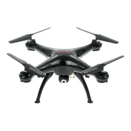 Drone Syma X5SW com câmera HD black 2.4GHz 1 bateria