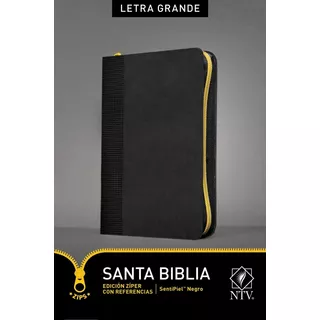 Santa Biblia Ntv, Edición Zíper Con Referencias, Letra Grande, De Nueva Traducción Viviente. Editorial Tyndale, Tapa Blanda En Español