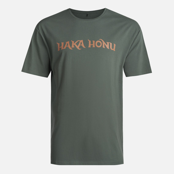 Polera Hombre Logo Verde Musgo Haka Honu