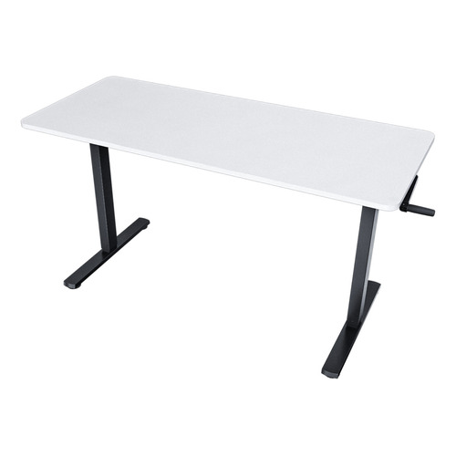 Escritorio Sit-stand Desk Ergonómico Altura Regulable Manual Color Blanco