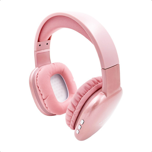 Auriculares gamer inalámbricos Netmak Urbano NM-VOLT rosa