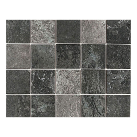 Ceramica Para Piso Y Pared De 30x40 (7.5x7.5) Negro Destonif