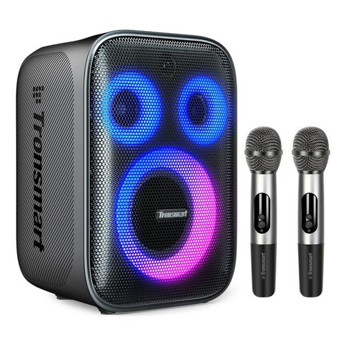 Bocina Tronsmart Halo 200 Bluetooth Con Dos Microfonos 120w Color Negro