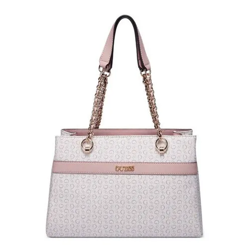 Cor da bolsa Guess Factory rosa acabamento de hardware cor de
