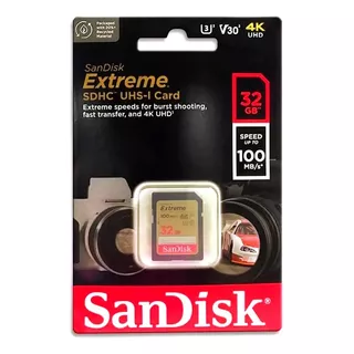 Cartão De Memória Sdhc Sandisk 32gb Cartão Sd 100mbs C10 V30