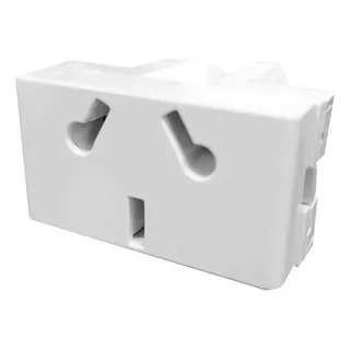 Modulo Toma Blanco Para Llave De Luz Jeluz 20067 Pack X50