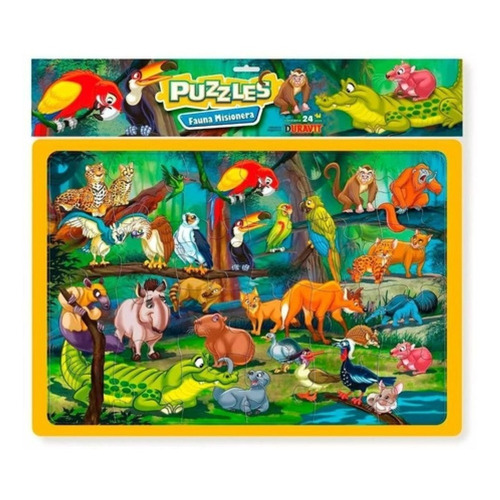 Duravit Rompecabezas Puzzle 24 Piezas Fauna Misionera 033