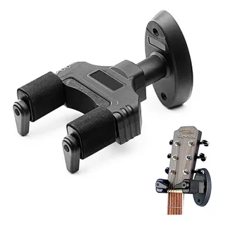 Soporte Pared Guitarra Bajo Traba Automatica Autolock Stagg Color Negro