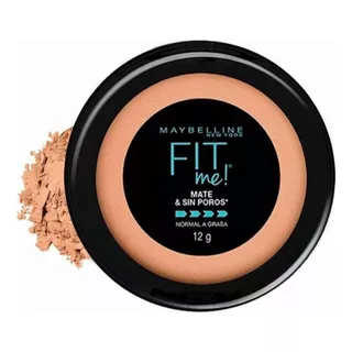 Polvo Fit Me Mate & Sin Poros Maybelline Tono 128 Warm Nude