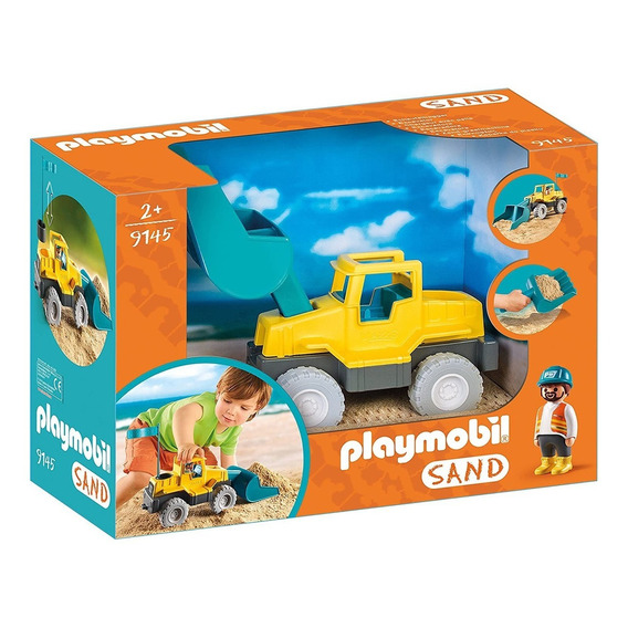 Juguete Excavadora Con Accesorios Playmobil Sand Febo